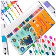 Przybory szkolne - FLAMASTRY PISAKI AKRYLOWE DO RÓŻNYCH POWIERZCHNI 48 szt Acrylic Marker - miniaturka - grafika 1