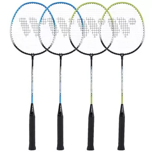 NILS Zestaw Do Badmintona Rakietki Paletki + Lotki Etui - Badminton - miniaturka - grafika 1