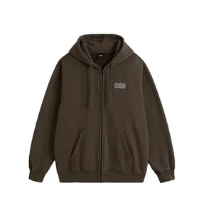 Bluza Męska VANS Earthbound Loose Fit Full Zip Coal Brown VN000RDCEMP1 XL - Bluzy męskie - miniaturka - grafika 1