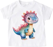Koszulki dla dziewczynek - Koszulka z dinozaurem na Dzień Dinozaura - dinozaur75 - miniaturka - grafika 1