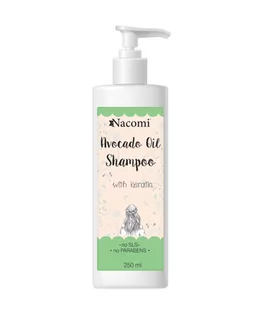 Nacomi Szampon do włosów - Natural With Keratin & Avocado Oil Shampoo Szampon do włosów - Natural With Keratin & Avocado Oil Shampoo - Kremy i maski do rąk - miniaturka - grafika 1