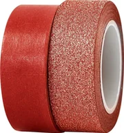 Zabawki kreatywne - Creativ Company Taśmy Dekoracyjne Czerwień 7m i 10m - miniaturka - grafika 1