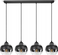 Lampy sufitowe - Lampa Wisząca Sufitowa Żyrandol Czarna Szklane Kule Black Belt BZ4 LED E27 - miniaturka - grafika 1