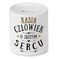 Skarbonki - Skarbonka Dla Kasi na Urodziny Imieniny na Prezent z Nadrukiem ze Zdjęciem + Opakowanie na prezent (wzór 01) - miniaturka - grafika 1