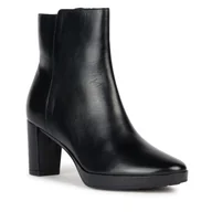 Botki damskie - Botki Geox D Walk Pleasure 60 D36TEC 00043 C9999 Czarny - miniaturka - grafika 1