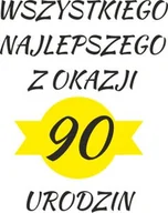 Poduszki dekoracyjne - Poduszka prezent na 90 urodziny + imię, wersja 1 - miniaturka - grafika 1