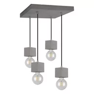 Lampy sufitowe - Spotlight Strong lampa wisząca 4-punktowa szara/czarna 7089436 7089436 - miniaturka - grafika 1