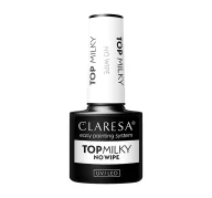 Lakiery hybrydowe - Claresa Top Milky Lakier hybrydowy mleczny 5ml - miniaturka - grafika 1