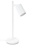 Lampy stojące - Karbowana biała lampka na biurko Ceroho - miniaturka - grafika 1