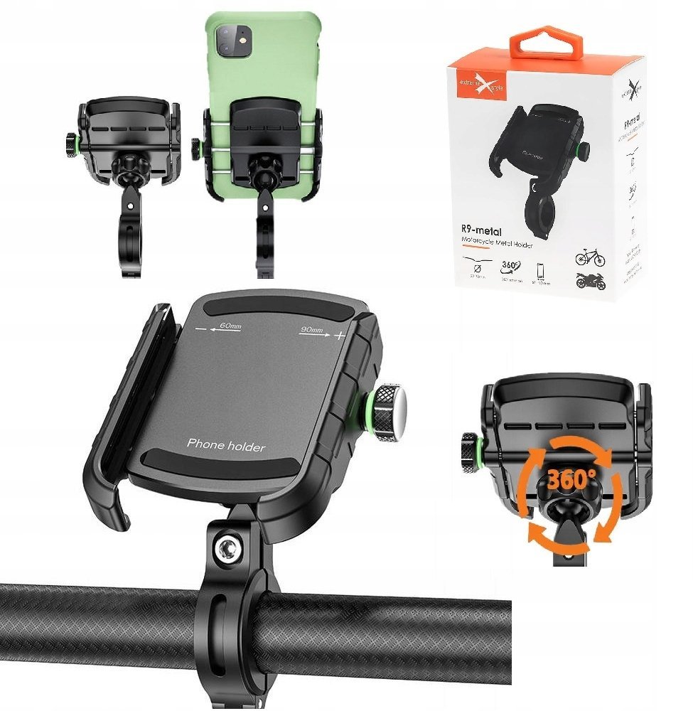 eXtremestyle Uchwyt Motocyklowy Na Telefon Extremestyle R9-Metal