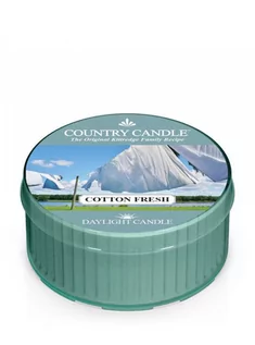 Świece - Country Candle Daylight świeczka zapachowa Cotton Fresh 35 g - grafika 1