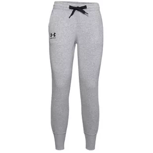 Under Armour Rival Fleece Joggers 1356416-035 Damskie Spodnie Szare - Spodnie damskie - miniaturka - grafika 1