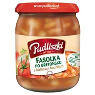 Szybkie dania obiadowe - Pudliszki Fasolka po bretońsku z kiełbasą i boczkiem 500 g - miniaturka - grafika 1