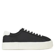 Sneakersy damskie - Sneakersy Tommy Jeans Tjw Flatform Canvas Sneaker EN0EN02792 Czarny - miniaturka - grafika 1