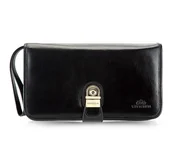 Nerki - Saszetka skórzana z eleganckim zapięciem mała - miniaturka - grafika 1