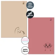 Zeszyty szkolne - Zeszyt A4 32 kartki 3-LINIE KOLOR 90G ANIMAL SKETCH 3 - miniaturka - grafika 1