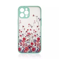 Etui i futerały do telefonów - Design Case etui do iPhone 12 Pro Max pokrowiec w kwiaty jasnoniebieski - miniaturka - grafika 1