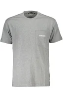 Koszulki i topy damskie - NAPAPIJRI T-SHIRT Z KRÓTKIM RĘKAWEM MĘSKI SZARY - Napapijri - miniaturka - grafika 1