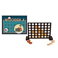Gry planszowe - Egmont Toys, gra zręcznościowa, Wooden 4 - miniaturka - grafika 1