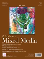 Podobrazia, bloki, papiery - Blok Mixmedia Strathmore 400 15x20 300g 15A Nat.White - miniaturka - grafika 1