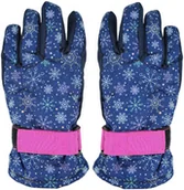 Rękawiczki dla dzieci - Zimowe rękawiczki narciarskie dziewczęce Noviti RN050-G-01 Fioletowe - miniaturka - grafika 1