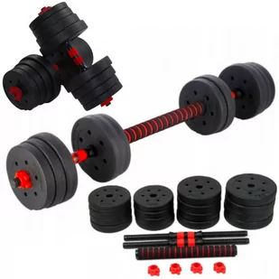 FUNFIT GYM&FITNESS Hantel  bitumiczny 2 x 15 kg Hantle 2x15kg - Hantle i ciężarki - miniaturka - grafika 1
