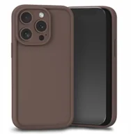 Etui i futerały do telefonów - Etui do Apple iPhone 14 Pro Brązowe, Silikon, Matowe, Wzmocnione Szkło - miniaturka - grafika 1