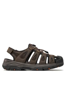 Skechers Sandały Tresmen-Outseen 204111/CHOC Brązowy - Sandały męskie - miniaturka - grafika 1
