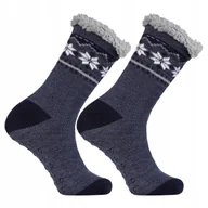 Skarpetki męskie - Ciepłe I Milutkie Świąteczne SKARPETY MĘSKIE ANTYPOŚLIZGOWE ABS MORAJ - miniaturka - grafika 1