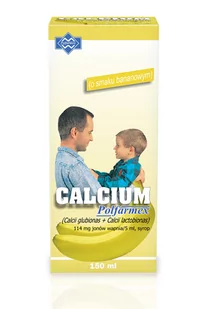 Polfarmex Calcium o smaku bananowym 150 ml 3138212 - Witaminy i minerały - miniaturka - grafika 1