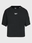 Koszulki i topy damskie - REEBOK- T-SHIRT DAMSKI - TAPE PACK TEE HH7704 koszulka CZARNA - miniaturka - grafika 1