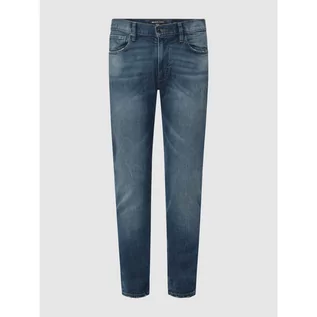 Spodnie męskie - Jeansy o kroju slim fit z dodatkiem streczu model Parker - Michael Kors - grafika 1