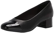 Czółenka - Clarks Marilyn Sara, damskie czółenka, Syntetyczna czarna skóra, 38 EU - miniaturka - grafika 1