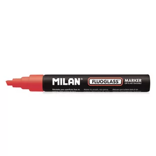 Milan Marker do szyb Fluo czerwony 331308 - Markery permanentne - miniaturka - grafika 1