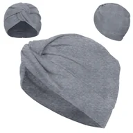 Czapki damskie - TURBAN DAMSKI BAWEŁNIANY GOTOWA CZAPKA NA GŁOWĘ BAWEŁNA TURBANY KOLORY - CZAP-TUR-4 - miniaturka - grafika 1
