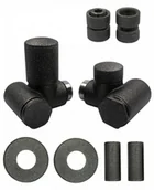 Zawory i kraniki - Zawór regulacyjny Integra lewy GW1/2 ciemny grafit strukturalny All in One - miniaturka - grafika 1