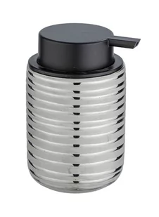 Dozownik do mydła w płynie VILALBA, ceramiczny, srebrny, 280 ml, Wenko - Mydelniczki i dozowniki mydła - miniaturka - grafika 1