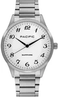 Zegarki męskie - Zegarek męski PACIFIC-stalowy-szkło SZAFIR- BMB-1102-01 - miniaturka - grafika 1