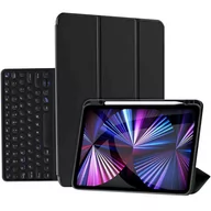 Etui do tabletów - Etui Alogy Klawiatura Bluetooth Touchpad 4w1 Magnetyczne Pencil do Apple iPad Pro 12.9 2021 Czarne - miniaturka - grafika 1