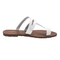 Klapki i japonki damskie - CHATTAWAK 9TEXANEBLANC37, klapki damskie, białe, 37 EU, biały, 37 EU - miniaturka - grafika 1