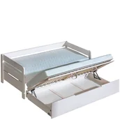 Łóżka dla dzieci i młodzieży - Łóżko Podwójne z Pojemnikiem 90 x 200 + 90 x 197 B1+B3 Borys Dolmar Sosna Barwiona na Orzech, Sowy - miniaturka - grafika 1