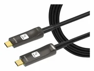 Kable komputerowe i do monitorów - Techly ICOC-U3C-HY-020 kabel USB 20 m USB C Czarny - miniaturka - grafika 1