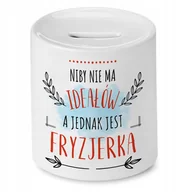 Skarbonki - Skarbonka Dla Fryzjerki Idealny Imieniny Prezent z Nadrukiem ze Zdjęciem - miniaturka - grafika 1