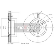 Tarcze hamulcowe - MAXGEAR Tarcza hamulcowa 19-0842 - miniaturka - grafika 1