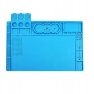 Mikroskopy i lupy - Silikonowa mata (baza z żelazną podstawą) do mikroskopu 480x320mm - miniaturka - grafika 1