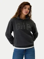 Bluzy damskie - Gap Bluza 463506-56 Czarny Regular Fit - miniaturka - grafika 1