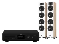 Zestawy stereo - Sonoro Maestro Quantum (czarny) + Diva 6 (dąb) - miniaturka - grafika 1