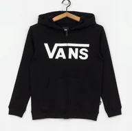 Bluzy męskie - Bluza Dziecięca Classic Zip Czarna VANS VN0A45AEY281 M - miniaturka - grafika 1