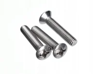 Śruby i nakrętki - M6x30 ŚRUBA STOŻKOWA KRZYŻAK łeb soczewkowy NIERDZEWNA A2 966(10) - miniaturka - grafika 1