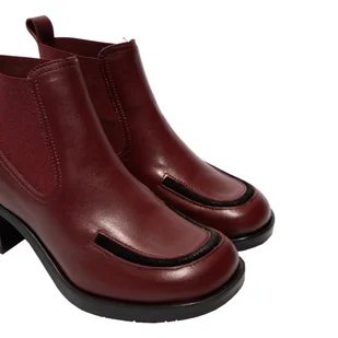 Botki Fly London KATH 016 Wine Black Naomi Chamois P145016001 - Botki damskie - miniaturka - grafika 4
